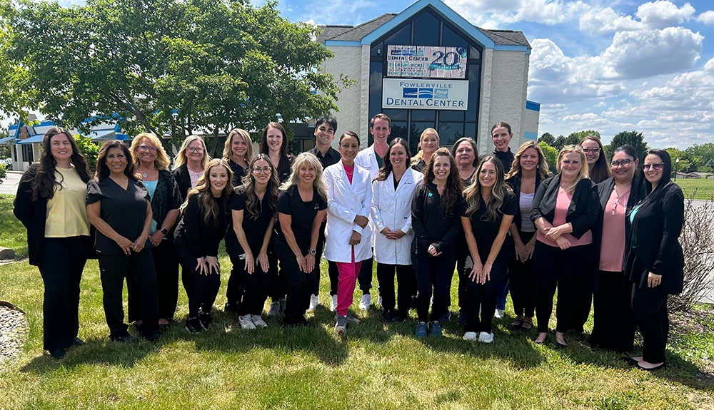 Fowlerville Dental Center team celebrating 20 years